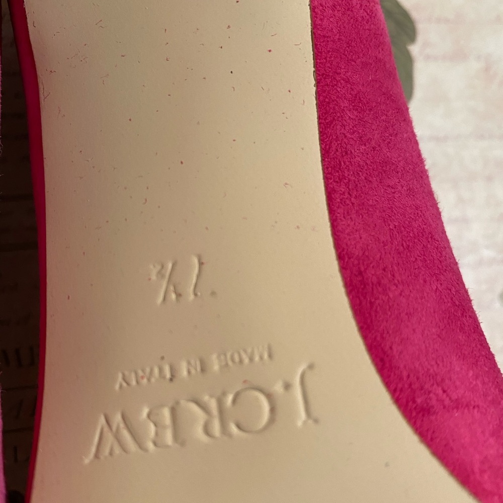 J.Crew Bright Pink Suede Hills - Picture 6 of 9